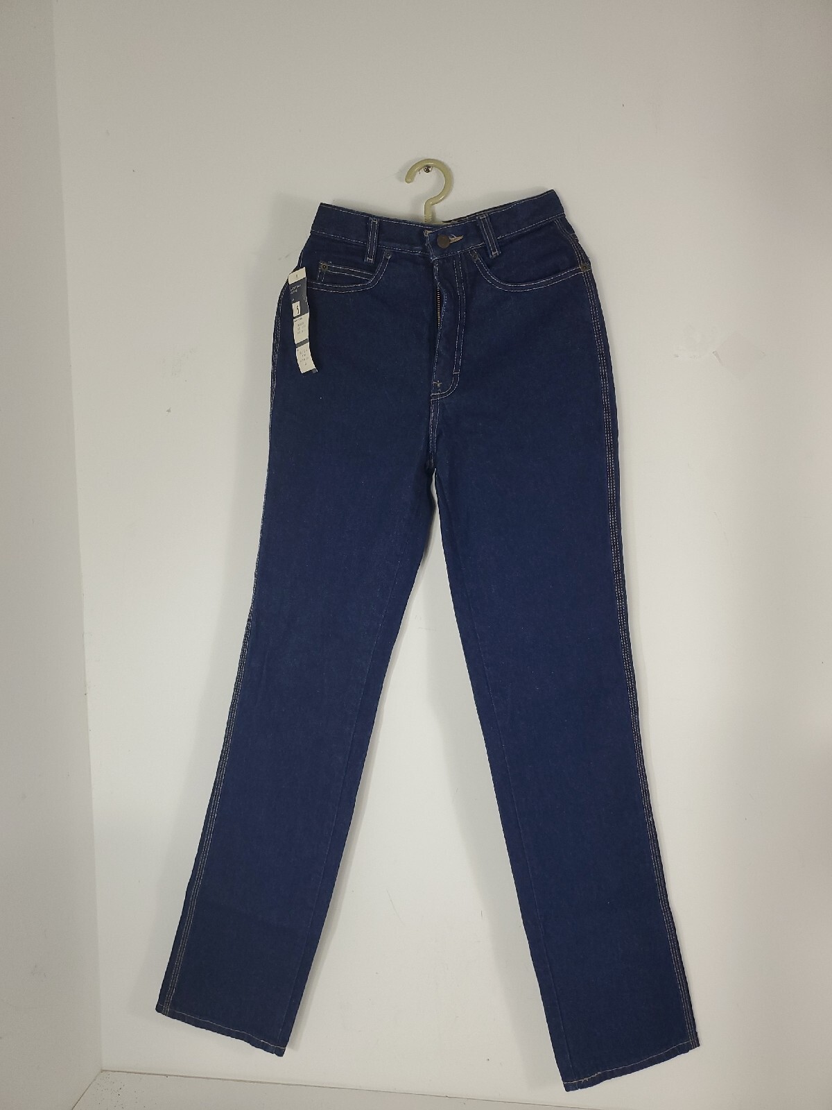 Vintage Calvin Klein High Rise Jeans Blue Mom 80’s Made In USA Logo Size 5 New
