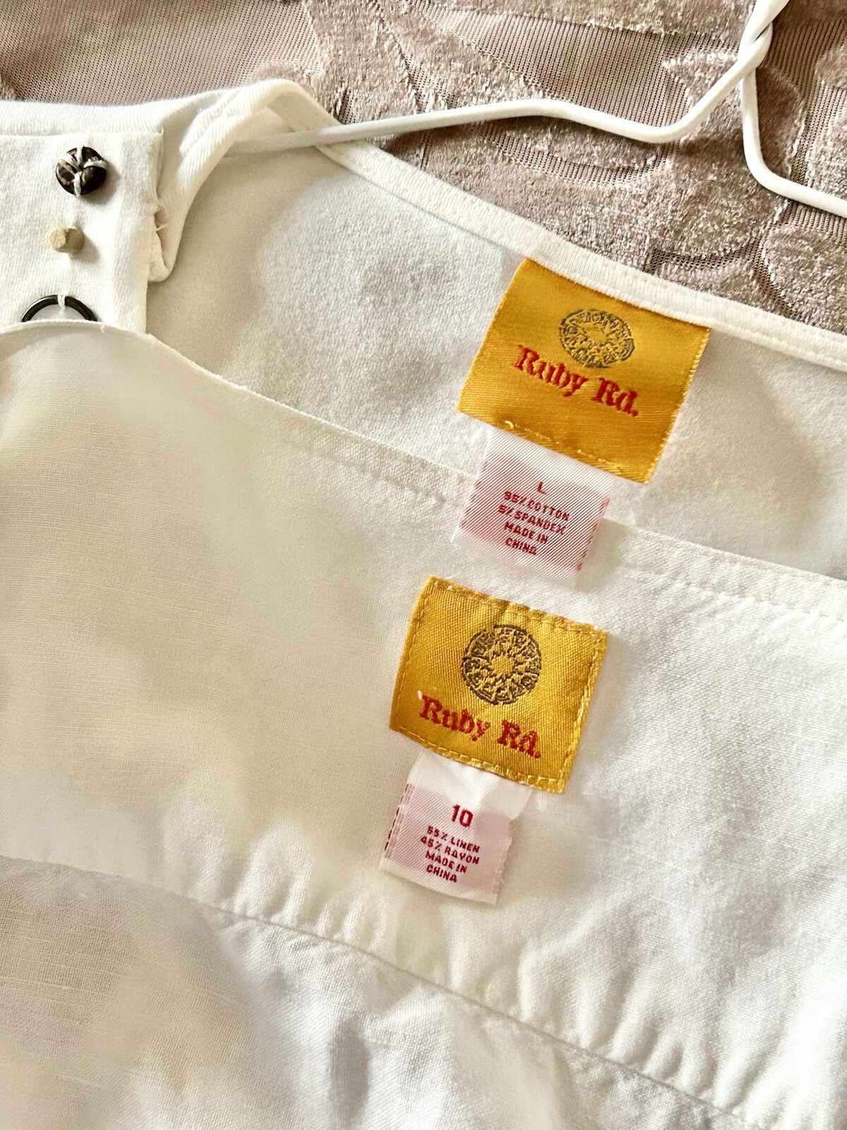 Lot Of 4 Vintage Tops R&M Richards, Joseph A., Ruby Rd Set Large