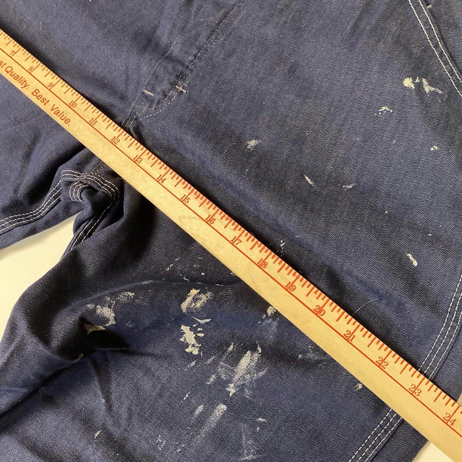 1970s Vintage Sears Denim Carpenter Jeans Painter Pants 32×30 Fits 31 x 29