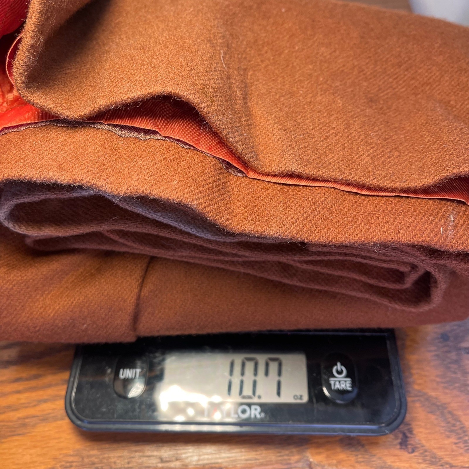 Vintage Thalhimers Brown Wool ? Pencil Skirt Made in USA 12 Academia Modest FLAW