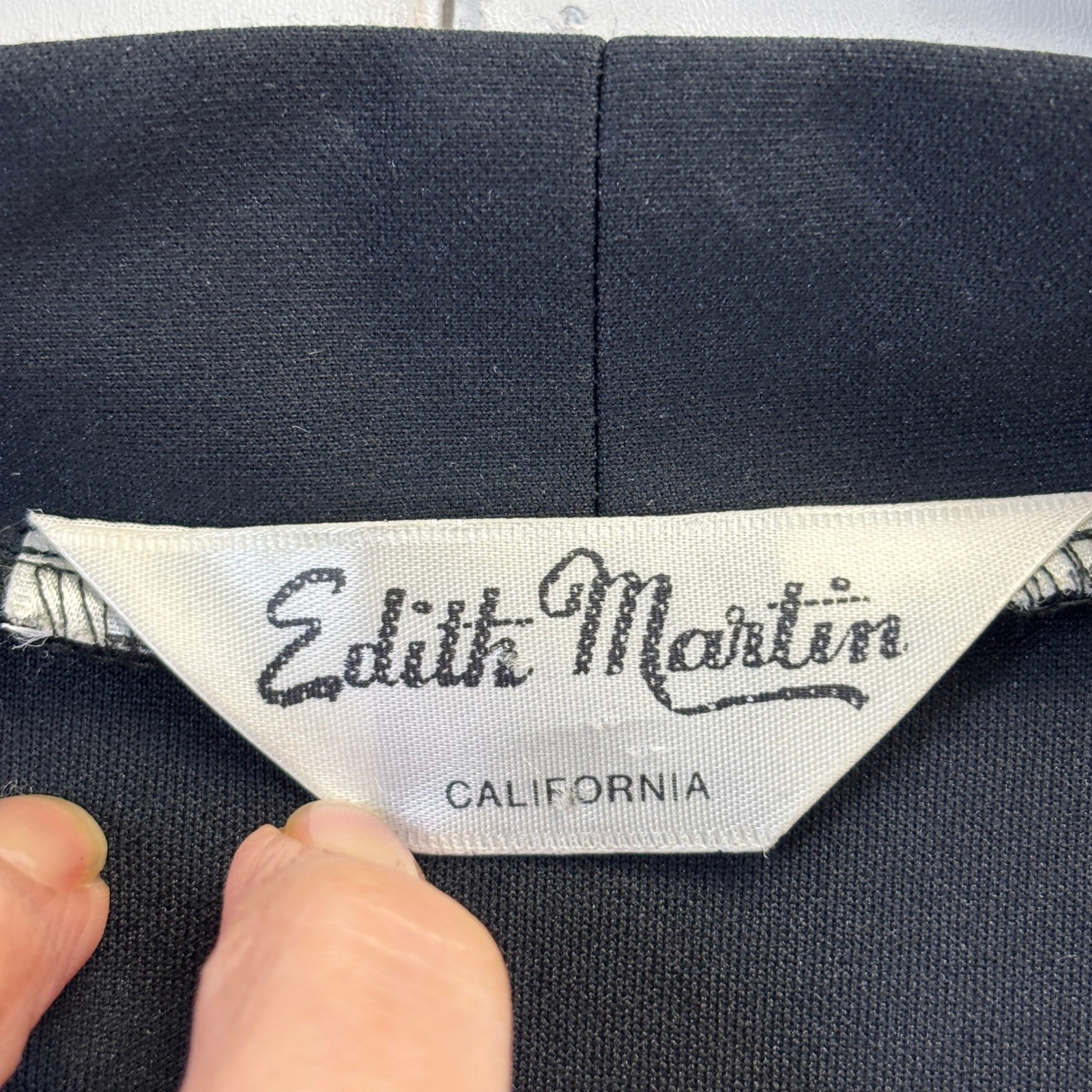 Vintage Edith Martin California Women Old Money Classic Open Cardigan Size L