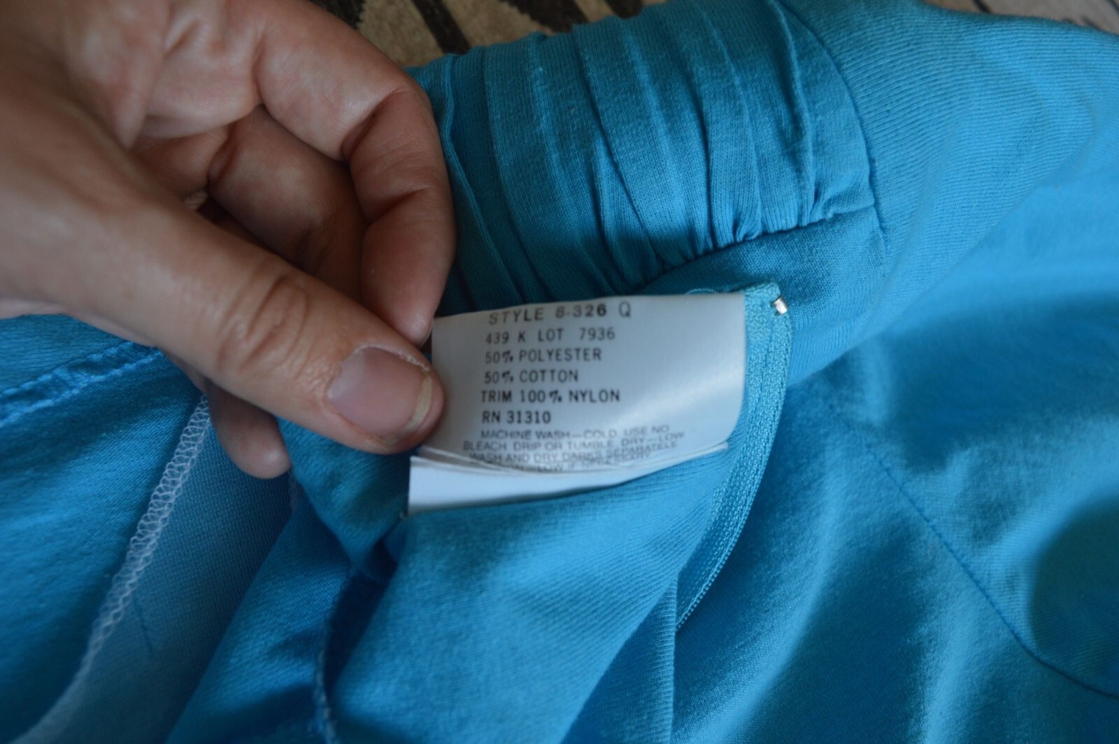 Vintage 80s Paquette Too! Bright Blue Belted Dress Womens Modern Size Medium