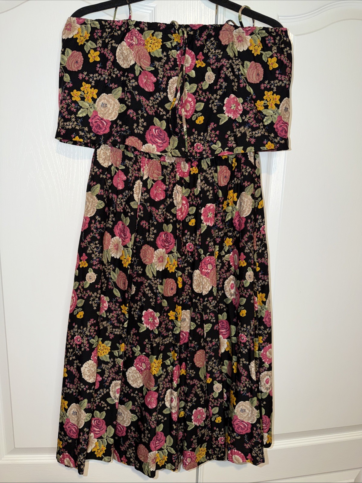 Vintage International Ladies Garment Workers Union Womens Dark Floral Mini Sz 9