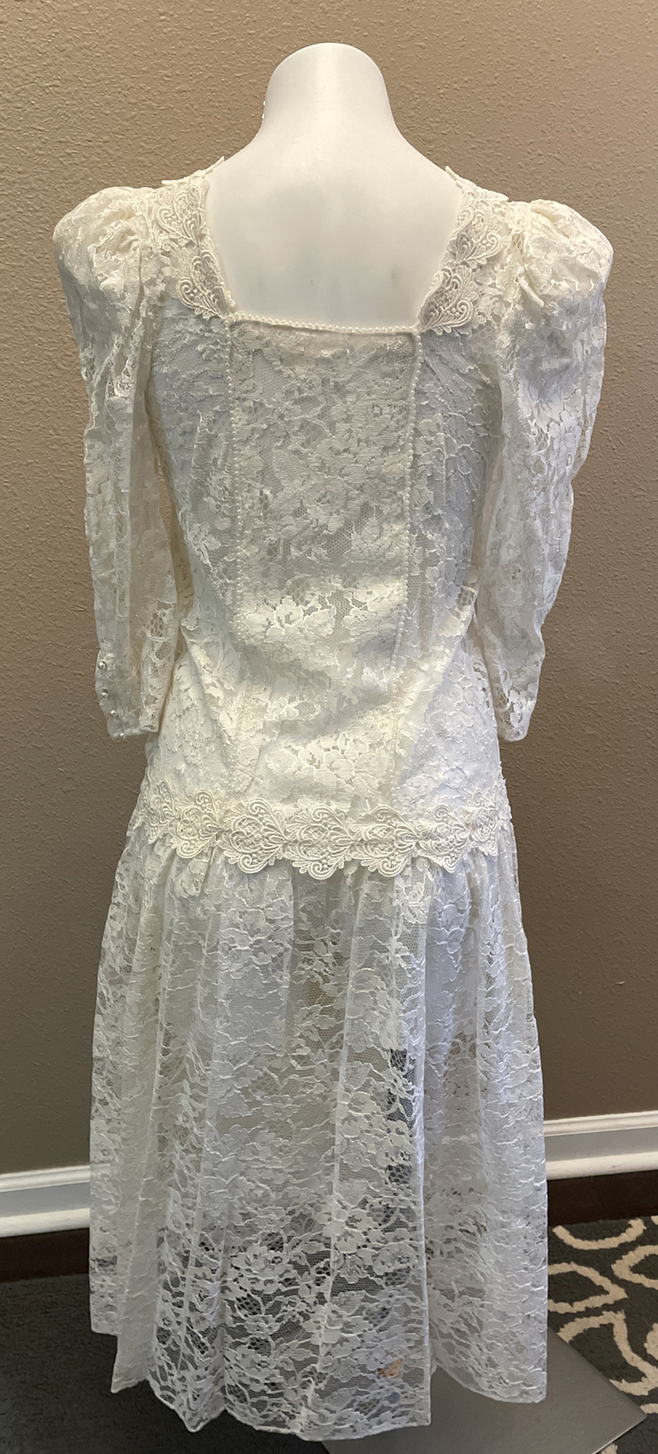 Wedding Gown Cachet by Bari Protas Ivory Lace Size 3/4