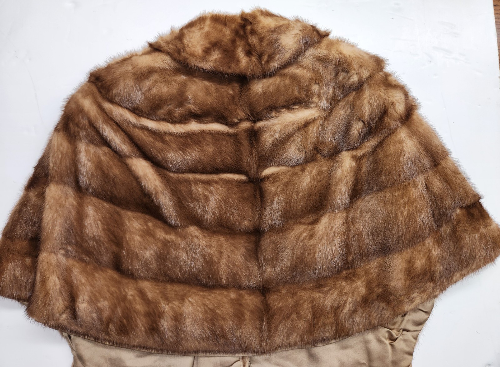 Vintage 1940s/50s Sanger’s Dallas Pastel Mink Fur Stole Wrap Needs Repairs As Is