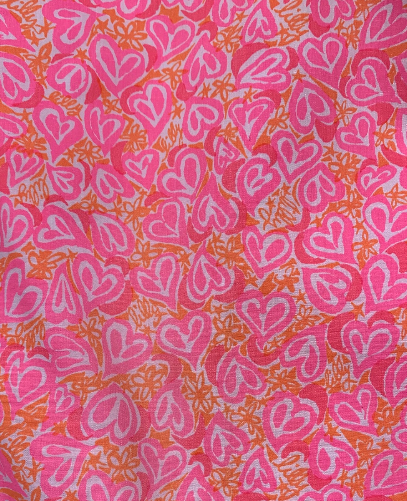 LILLY PULITZER Vintage 1960s Women’s Pink Heart Orange Flower Pants – Sz XS/S