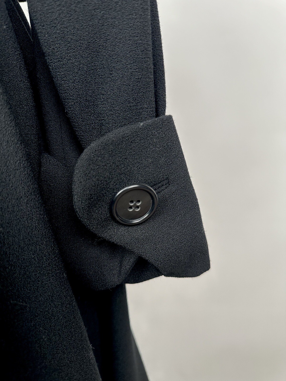 Vintage 1960s Geoffrey Beene Black Wool Long Sleeve Dress Mod – GoGo Style As Is