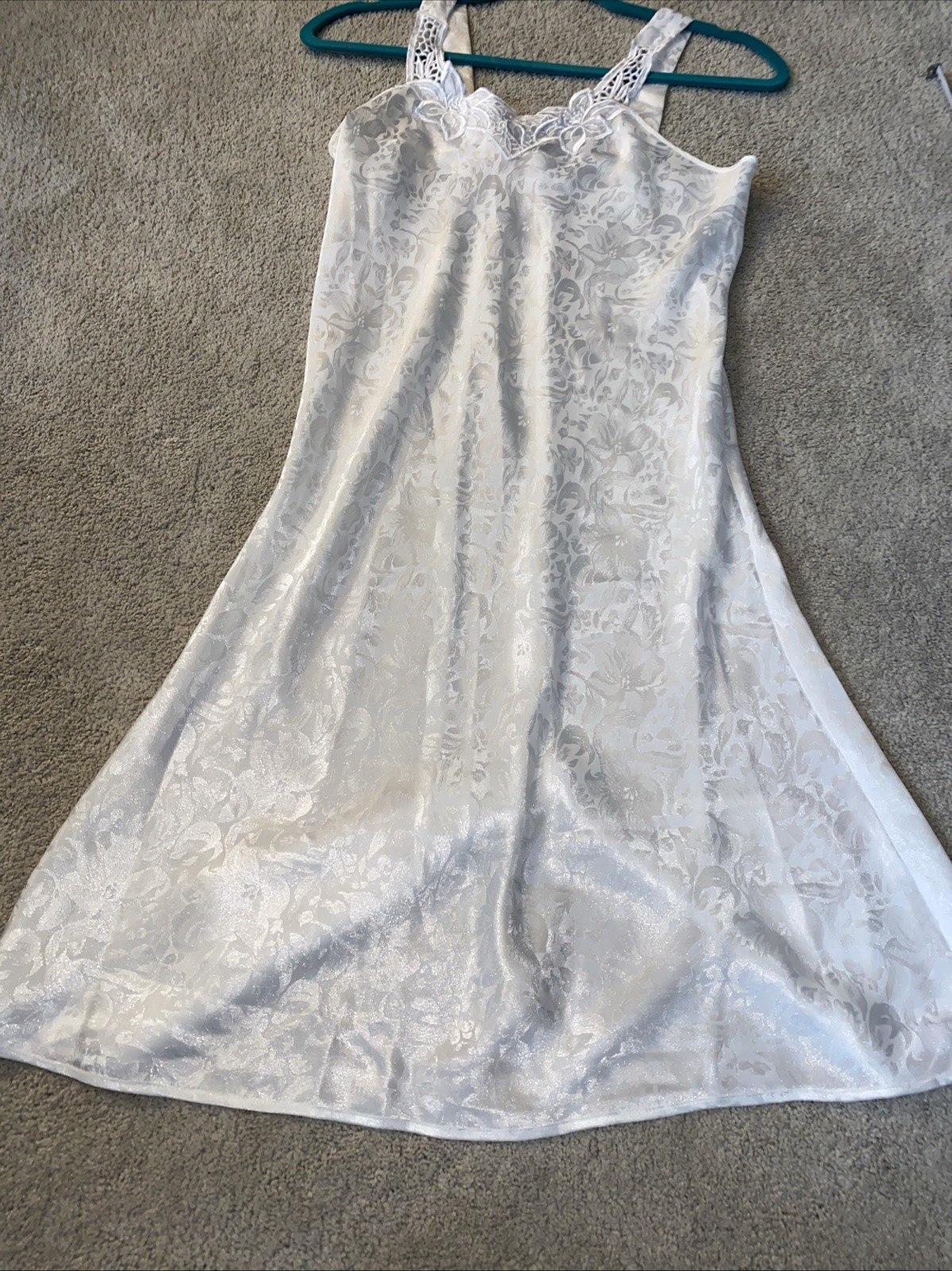 Erika Taylor Vintage Lingerie Nightgown White Small USA Made