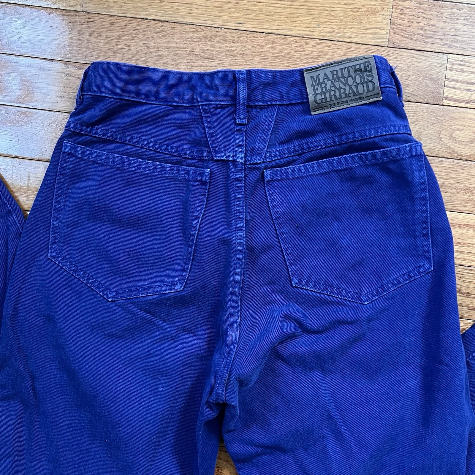 VTG Rare 90s Women’s Marithe Francois Girbaud Jeans Size 7/8 Purple/blue