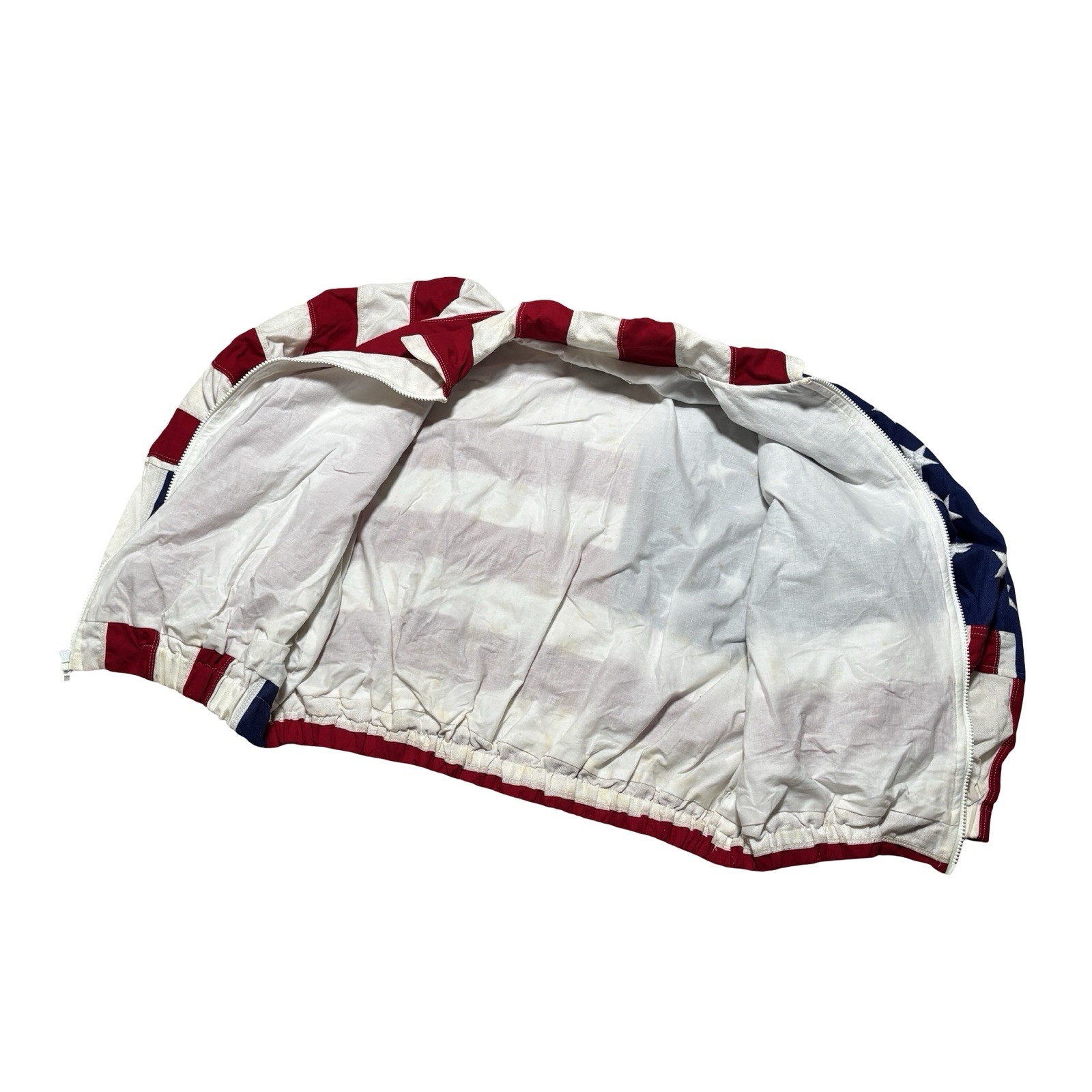 Vintage 90s Limited Edition LTD “The Flag” United States Flag AOP Jacket M 25×24
