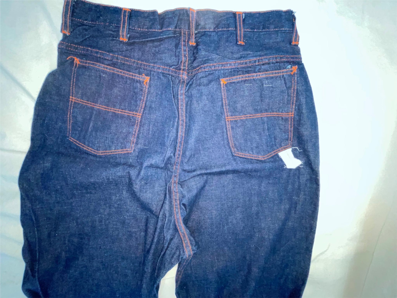 VTG 50S NEW WOMENS 30 X 30 JEANIES SANFORIZED DARK DENIM SIDE ZIP JEANS PANTS