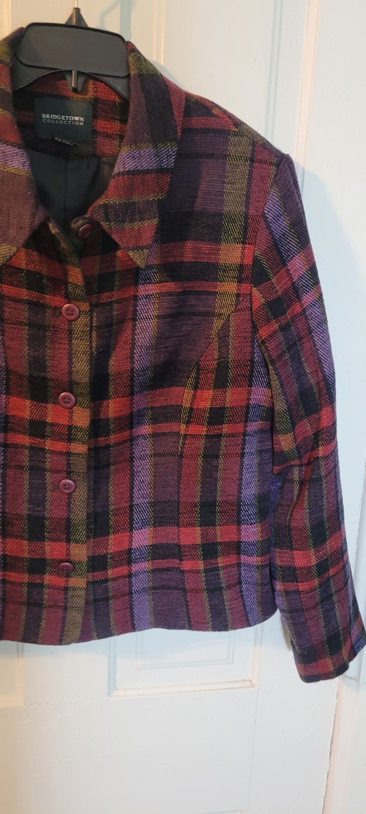 Vintage Bridgetown Collection Ladies Size 18 Blazer/jacket/Plaid Pattern/ Button