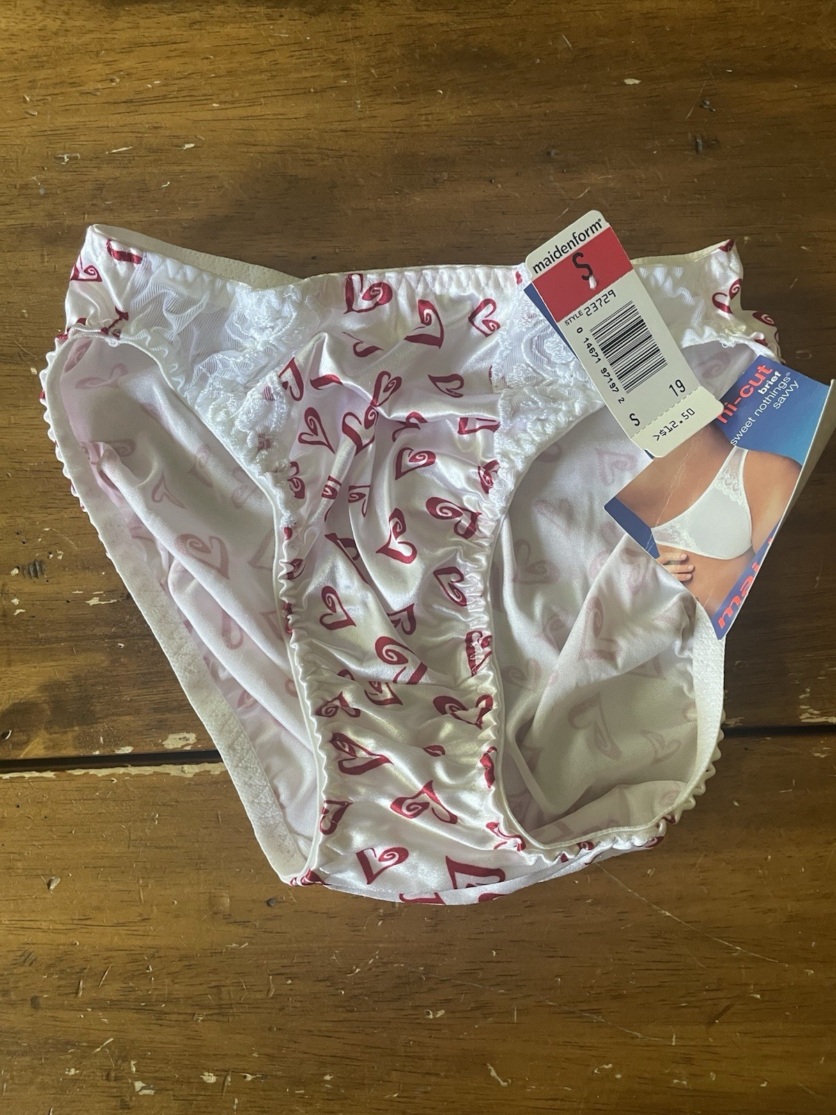 Vtg Maidenform Sweet Nothings Savvy Second Skin Hi-Cut Brief Bikini Panties S