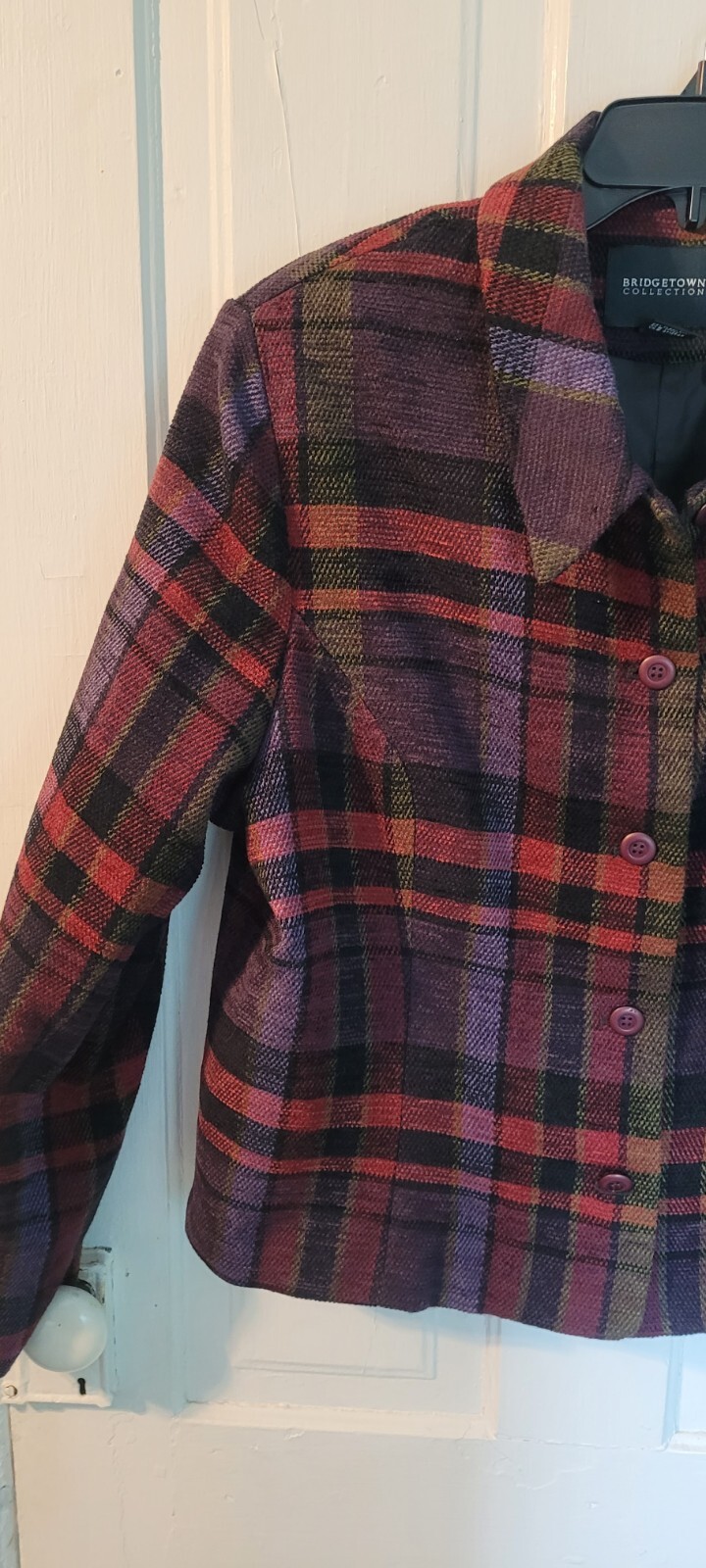 Vintage Bridgetown Collection Ladies Size 18 Blazer/jacket/Plaid Pattern/ Button