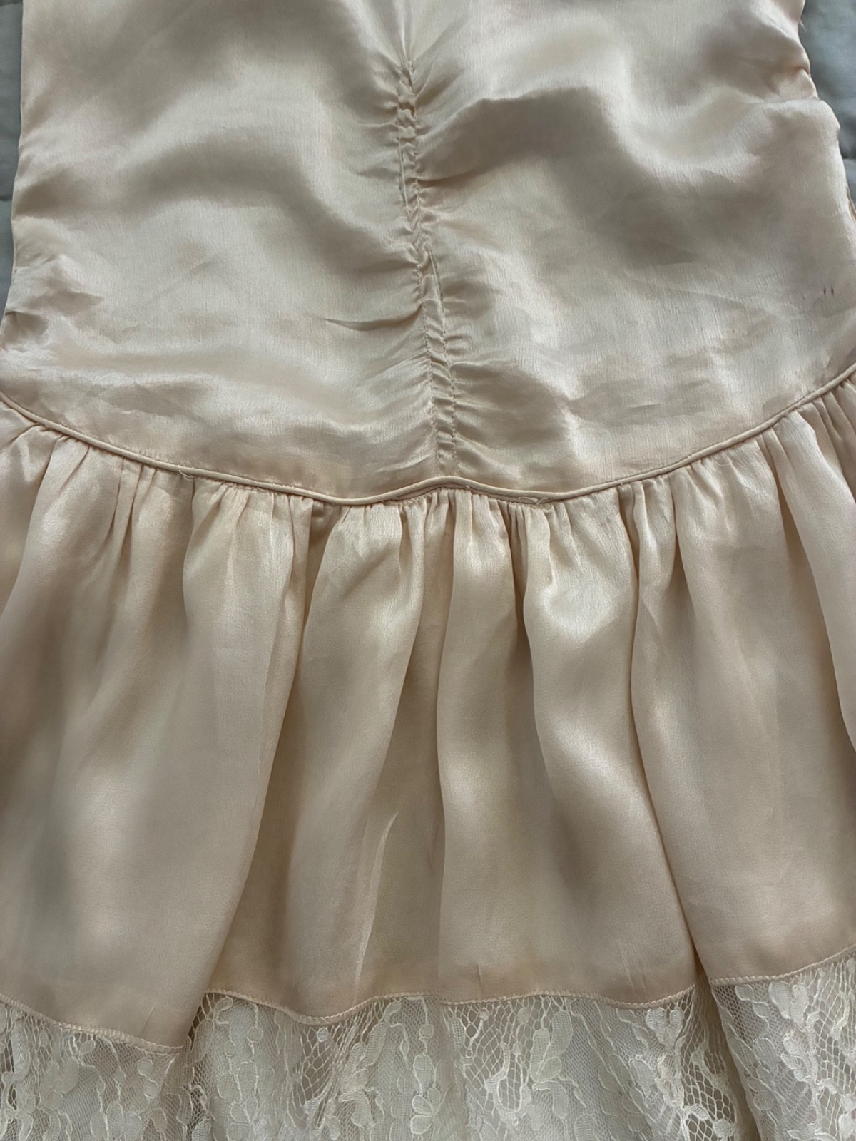 Antique/Vintage c 1929 Wedding Dress plus original photo