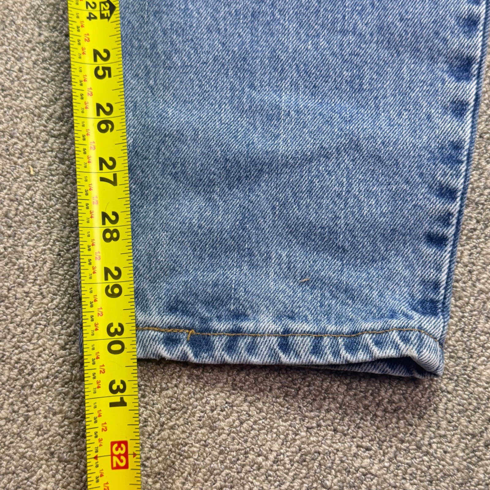Vintage 90s Levi’s 550 Relaxed Tapered Mom Jeans High Waisted USA Made Sz 16