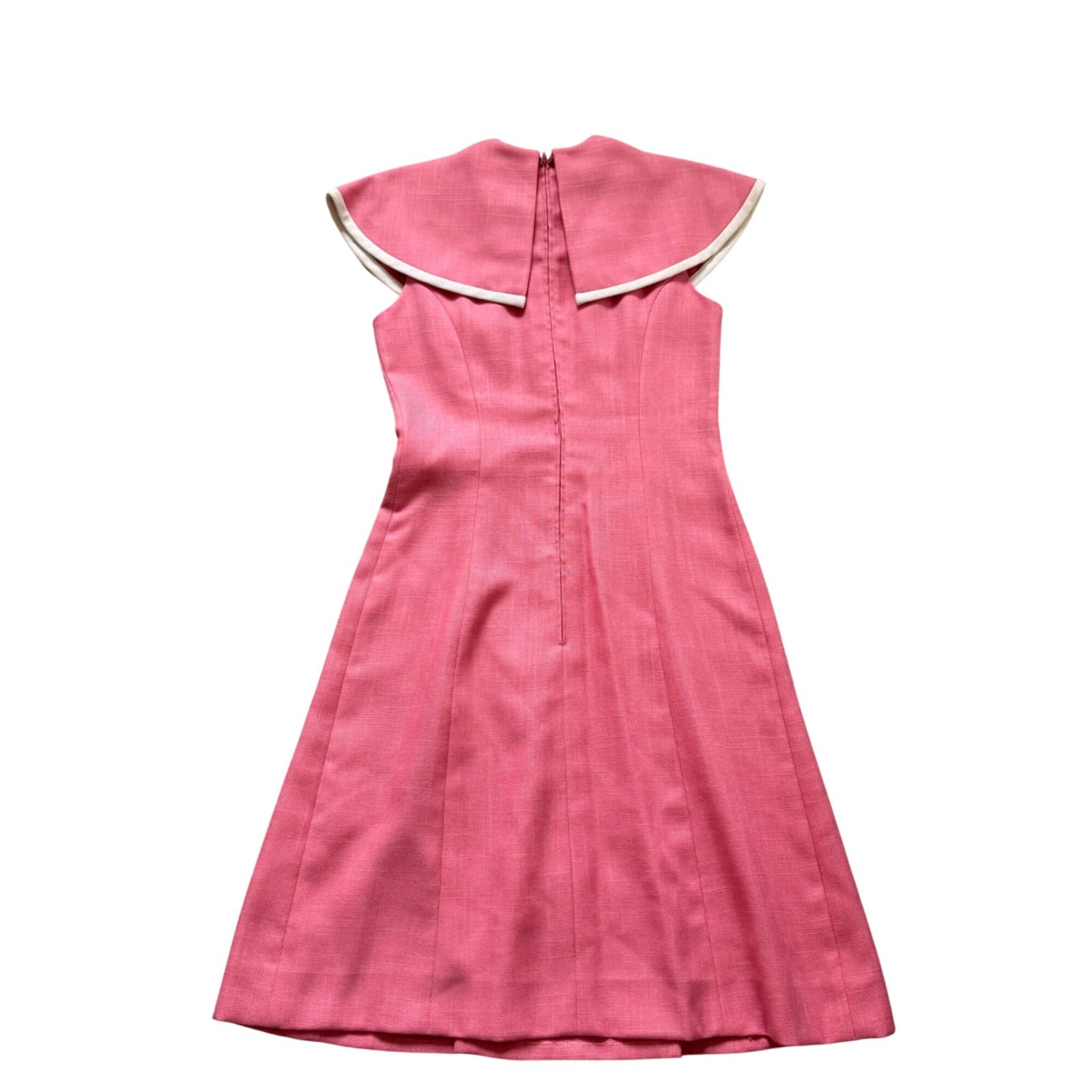 Mollie Parnis Women’s Shift Dress Small Vintage 60s Mod Retro Barbiecore Pink