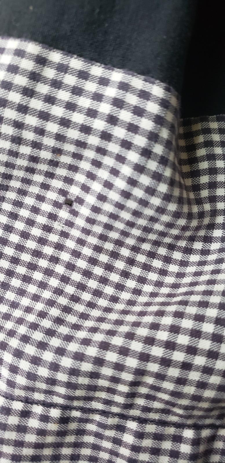 VTG 50s Black Gingham Rockabilly Dress Sz XS/S? Fit Flare Pinup Trad Wife DAMAGE