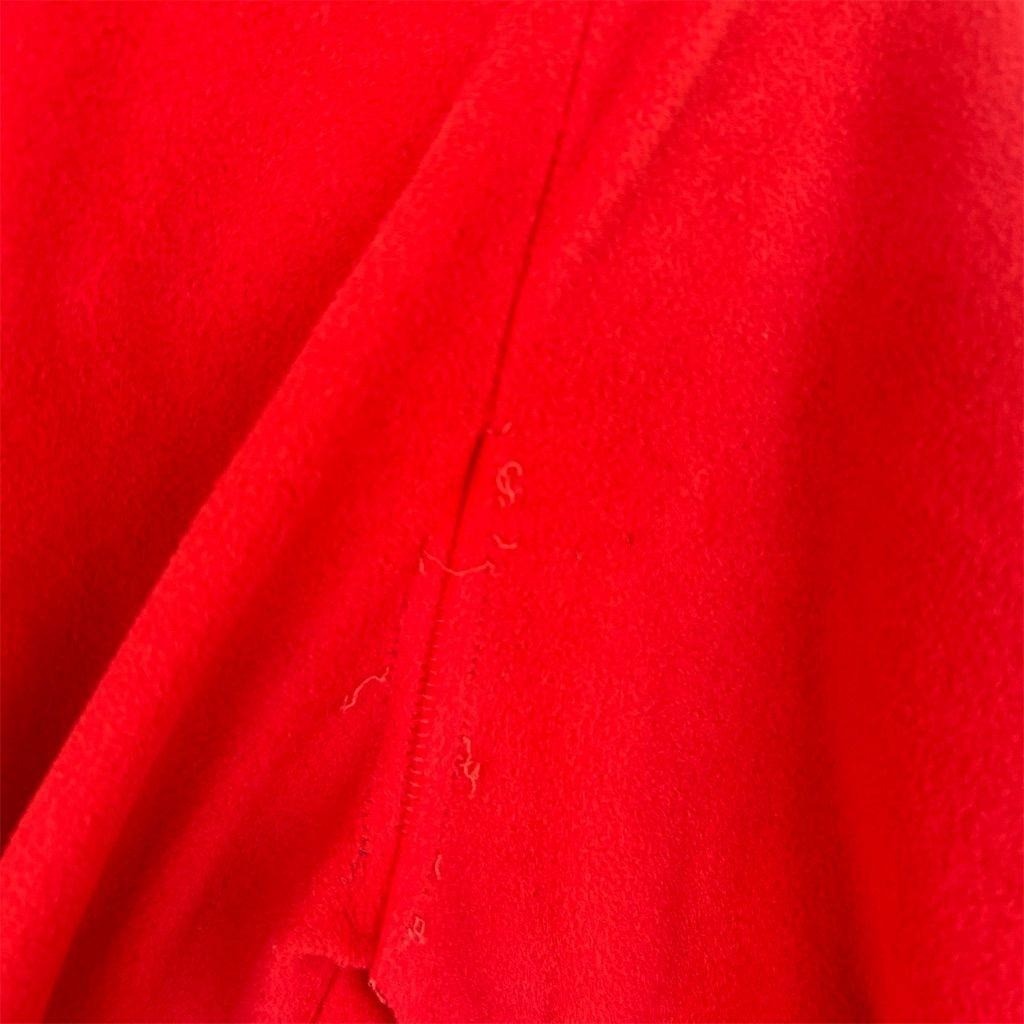 Evelyn Pearson Lounging Robe Women Medium Red Peach Vintage Snap Front Housecoat