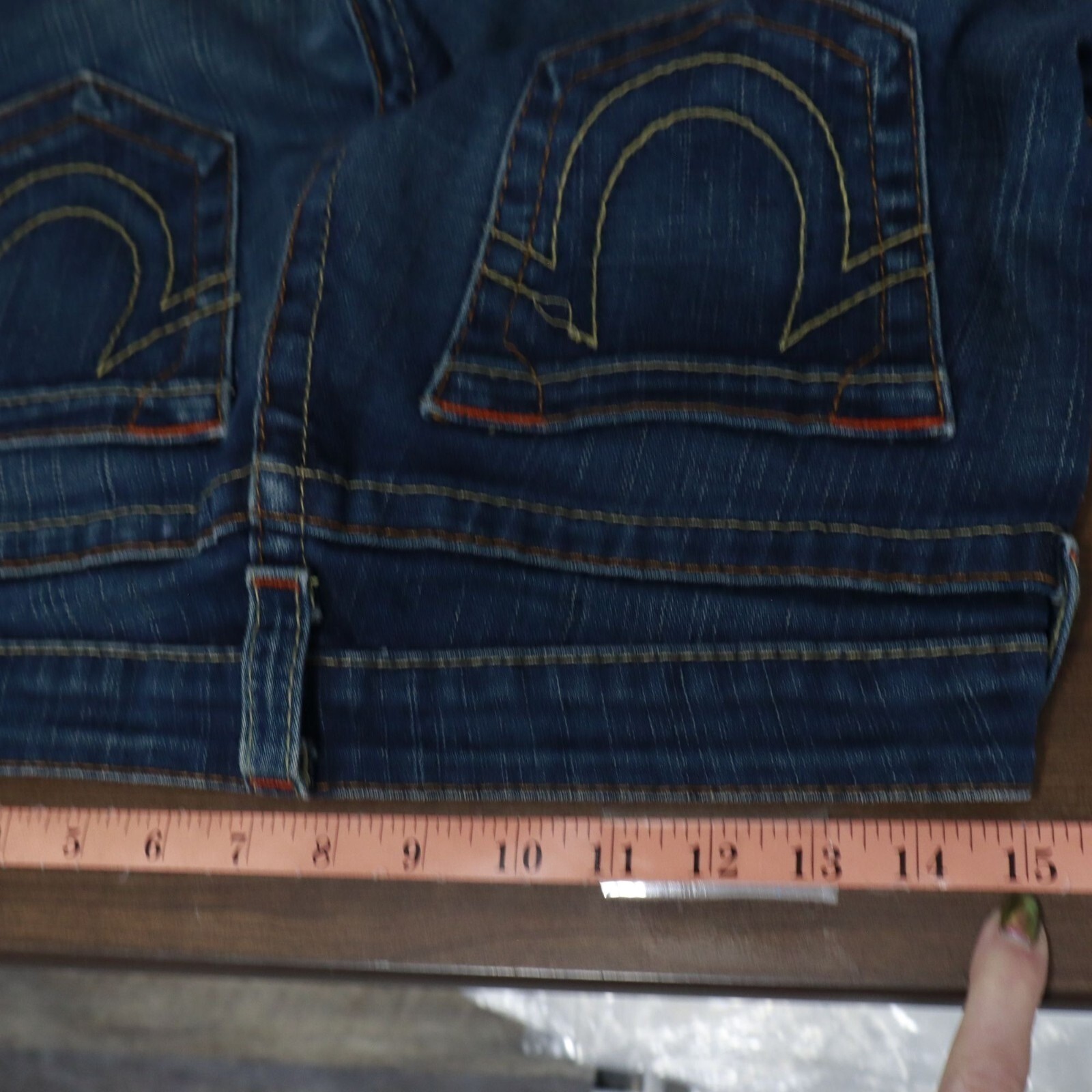 True Religion Johnny Jeans Womens 29 Blue Y2K Cowgirl Western Rodeo Vintage