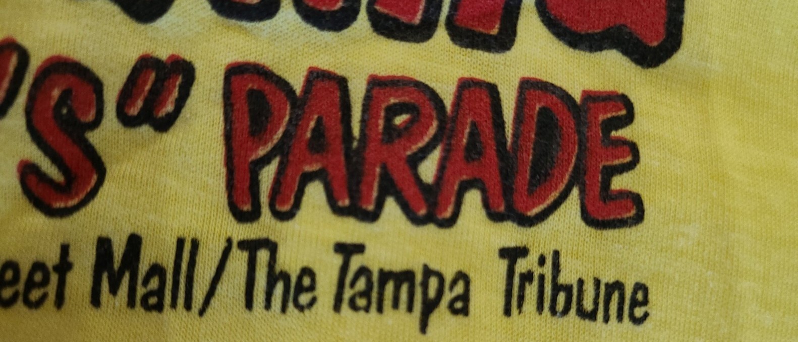 Vintage Gasparilla Children’s Parade Tampa Single Stitch Tee Shirt Large 1983 ⬇B
