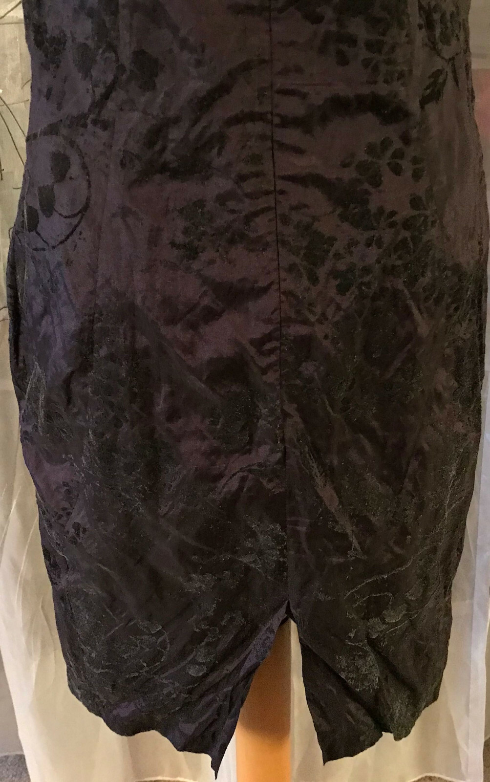 Elegant DESIGNER Ensemble DRESS & BOLERO Jacket Size S Black Purple NOBLE & LIGHTWEIGHT