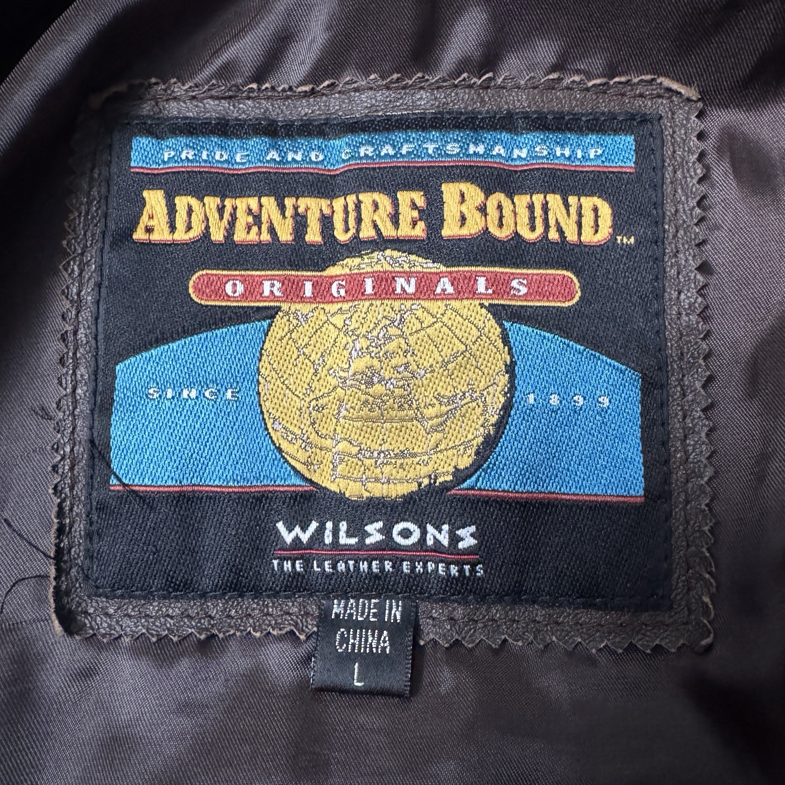 Vintage Adventure Bound Originals By Wilsons Brown Leather Jacket Women’s Large