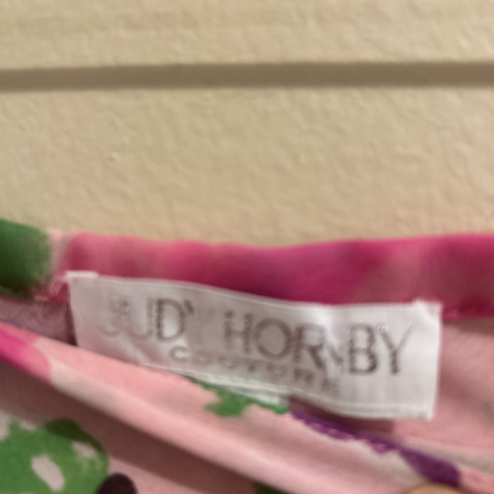 Judy Hornby Pink Floral Silk Skirt Sz Small