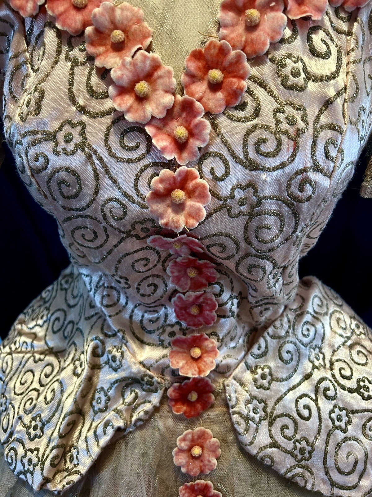 Antique 1930s Ballerina Dance Costume – Pink Floral Tulle