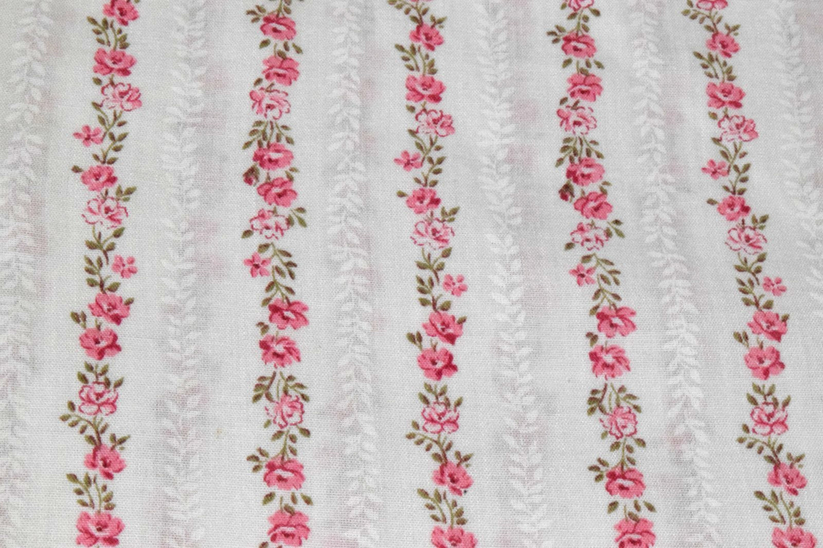 Vintage Shirt Accent One Size 70s Pink Country Floral Stripe Button Up Made USA