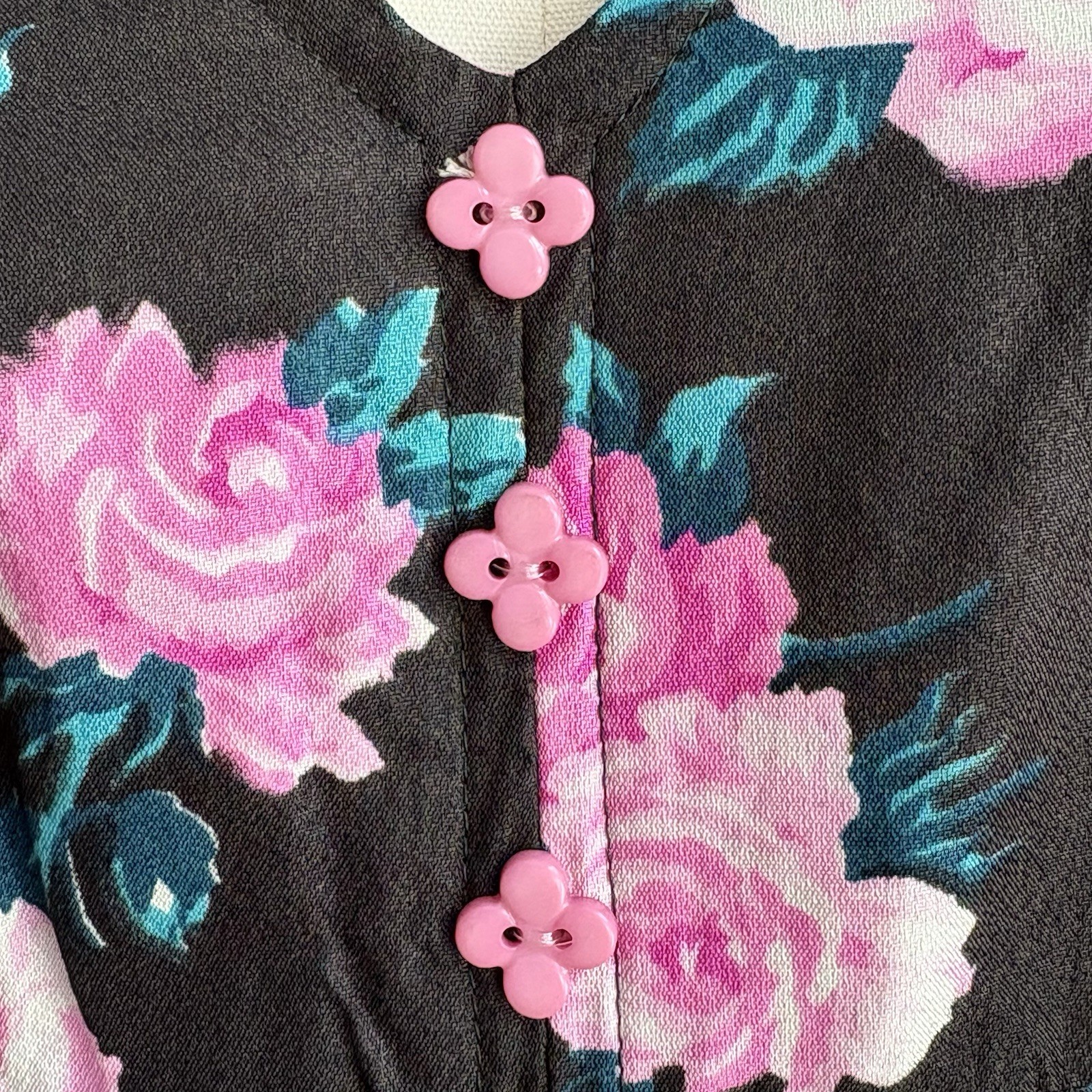 Vintage 70s Backless Halter Style Roses Palazzo Pants Bellbottoms Jumpsuit XS/S