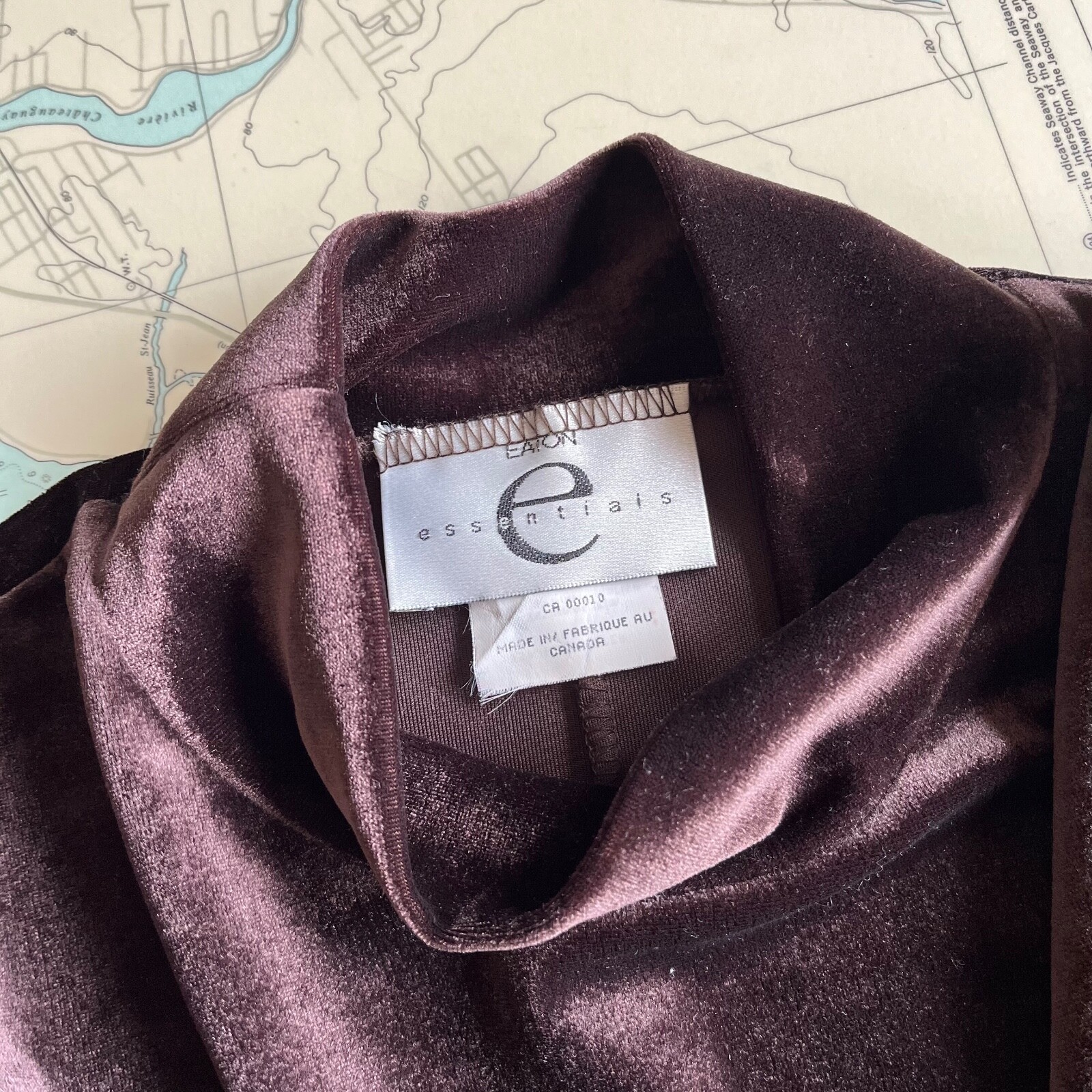 Vintage 90s Eaton Essentials Velvet Dress