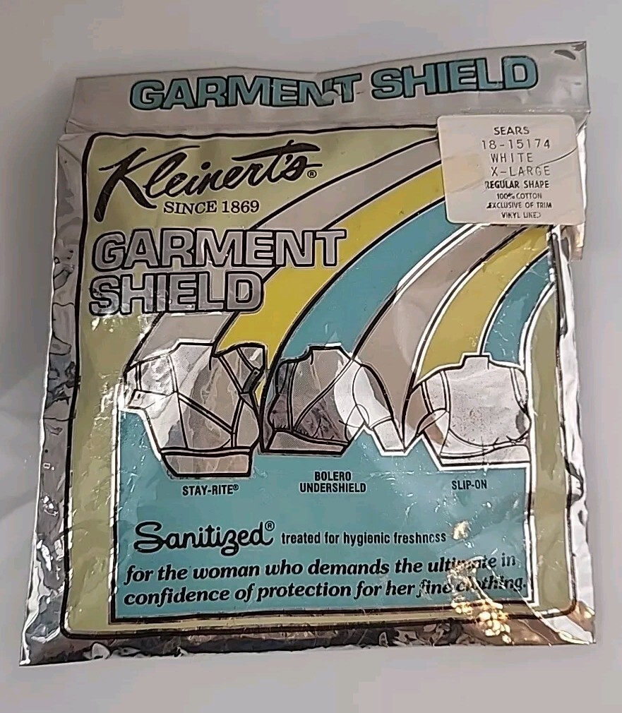 VTG Kleinerts Garment Shield White XL 44 Cotton