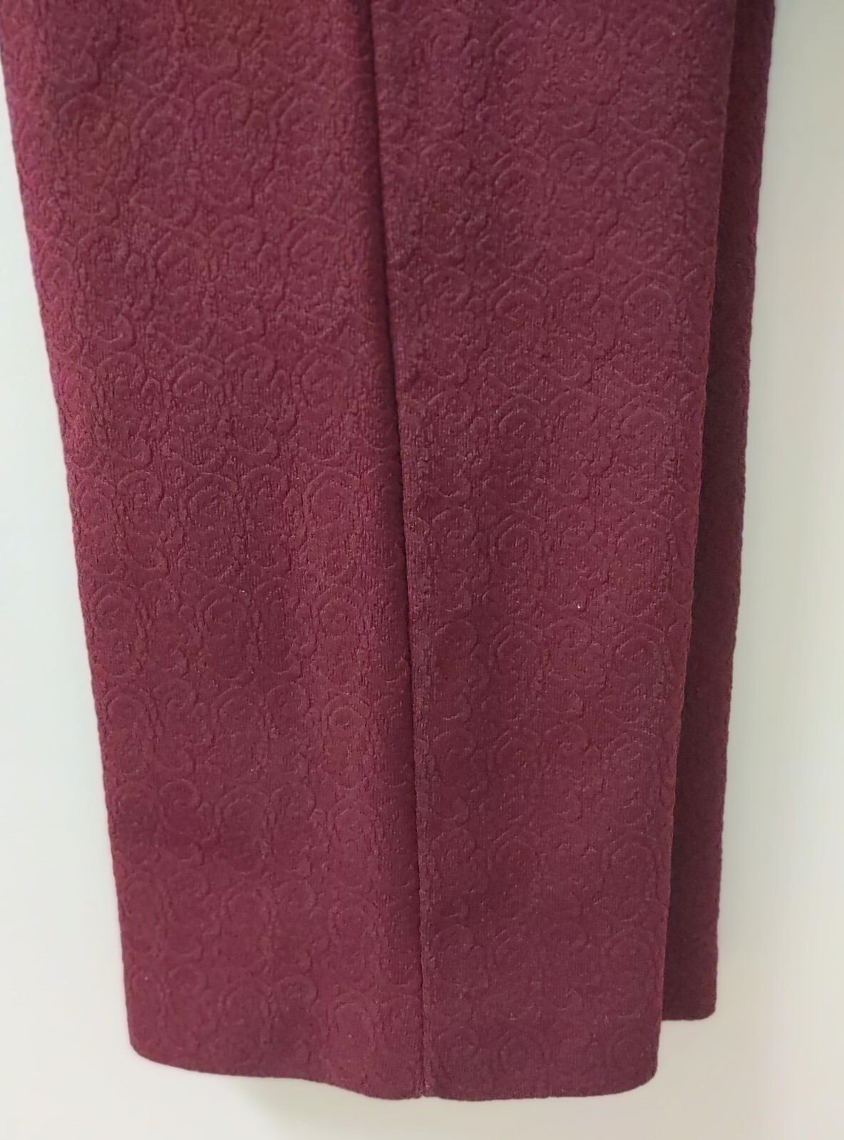 Vintage 60’s Sears Roebuck Burgundy Textured Perma-Prest Polyester Pants S