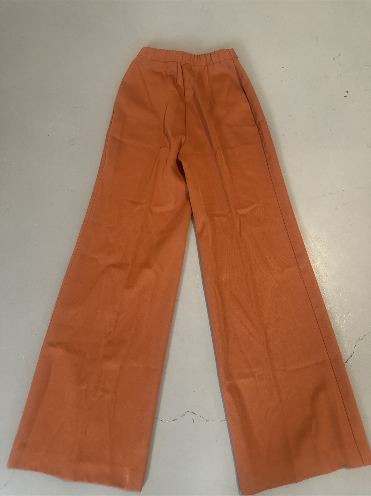 Vintage 60s Tami Original Burnt Orange Wide Leg Pants Sz small High waist Retro