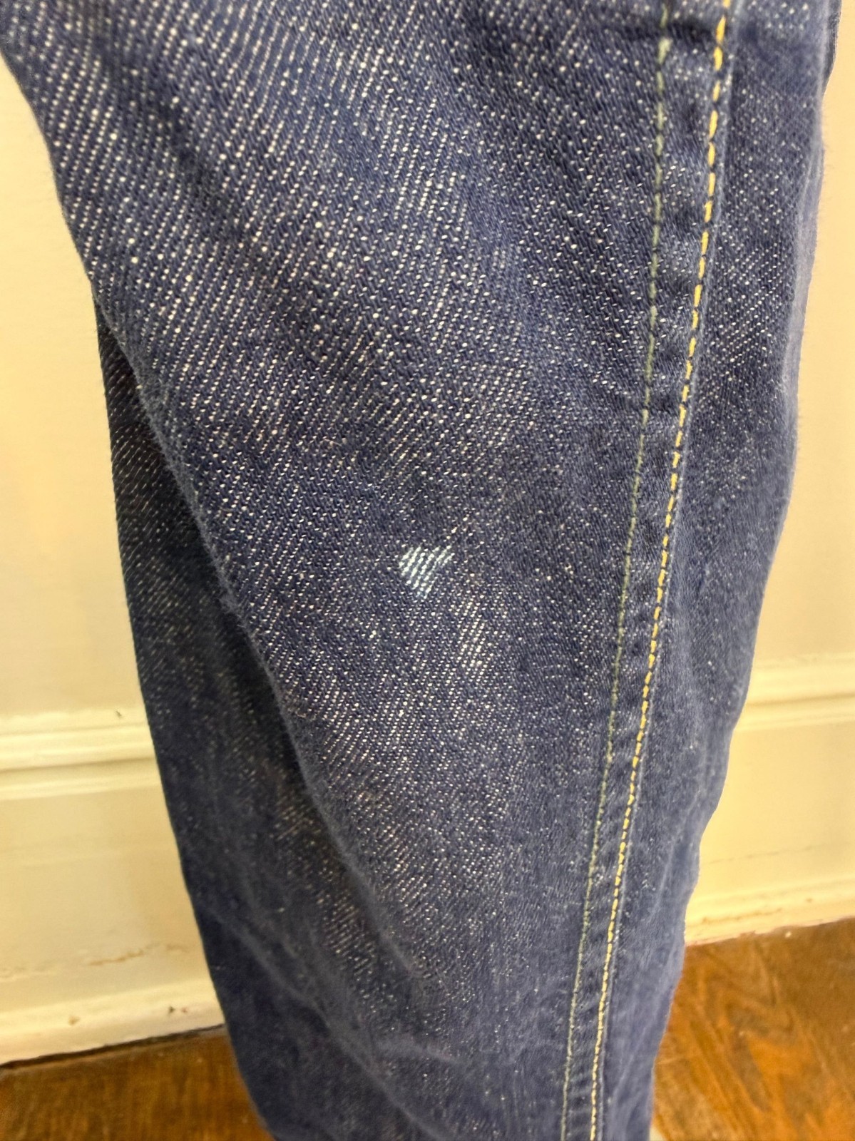 Vtg 1960s Blue Jeans Lady Lee Riders 25.5″x29.5″ 60s Western Sanforized Denim