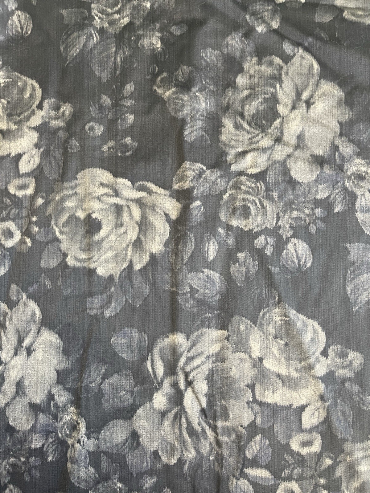 Vintage 1980’s Winter Skirt Floral Print Size 14 Aline Professional Romantic