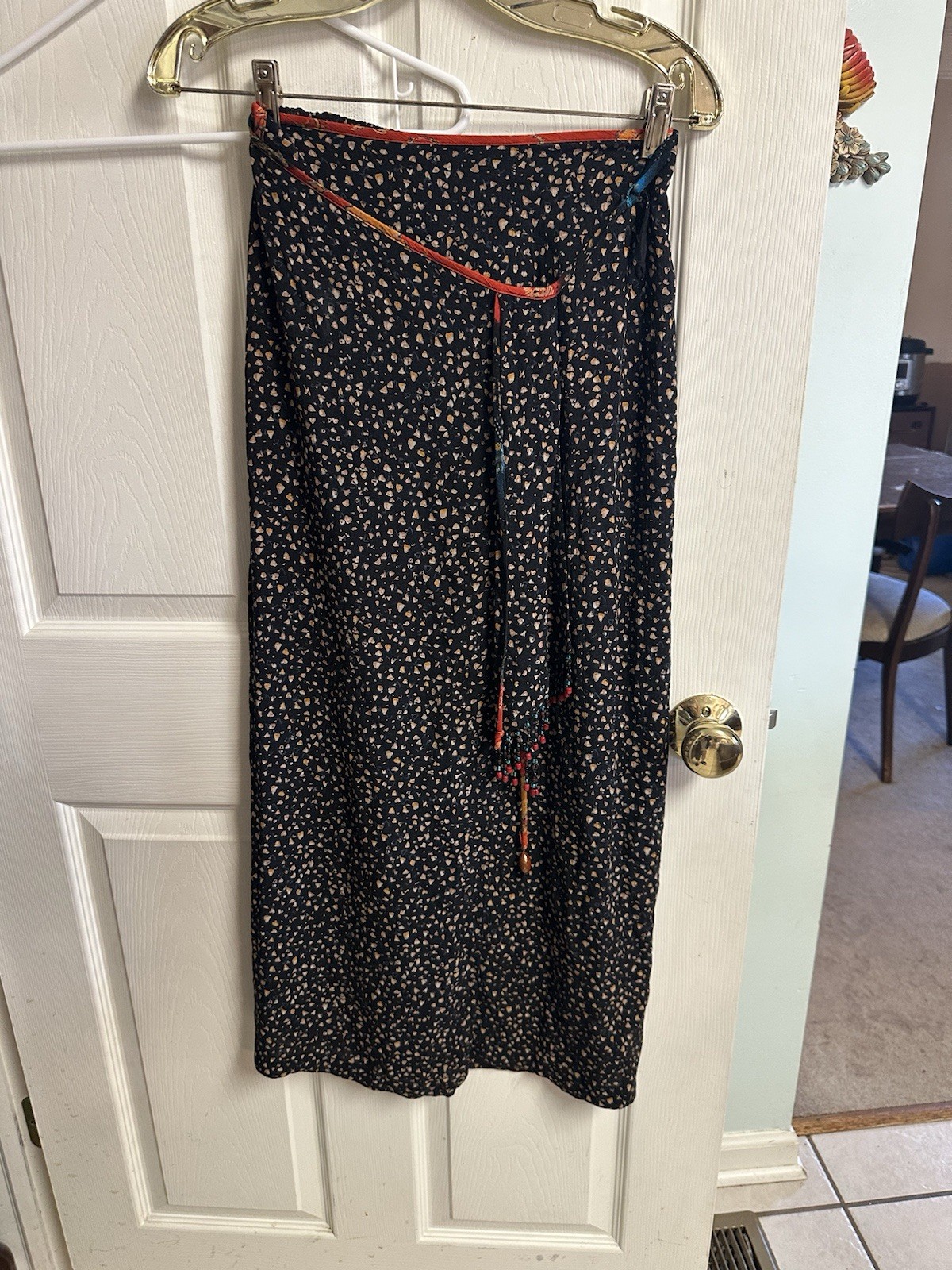 Vnt Carole Little Boho Hippy Wrap Skirt Set USA Made Sz 4 Sm/med Runs Large 70s
