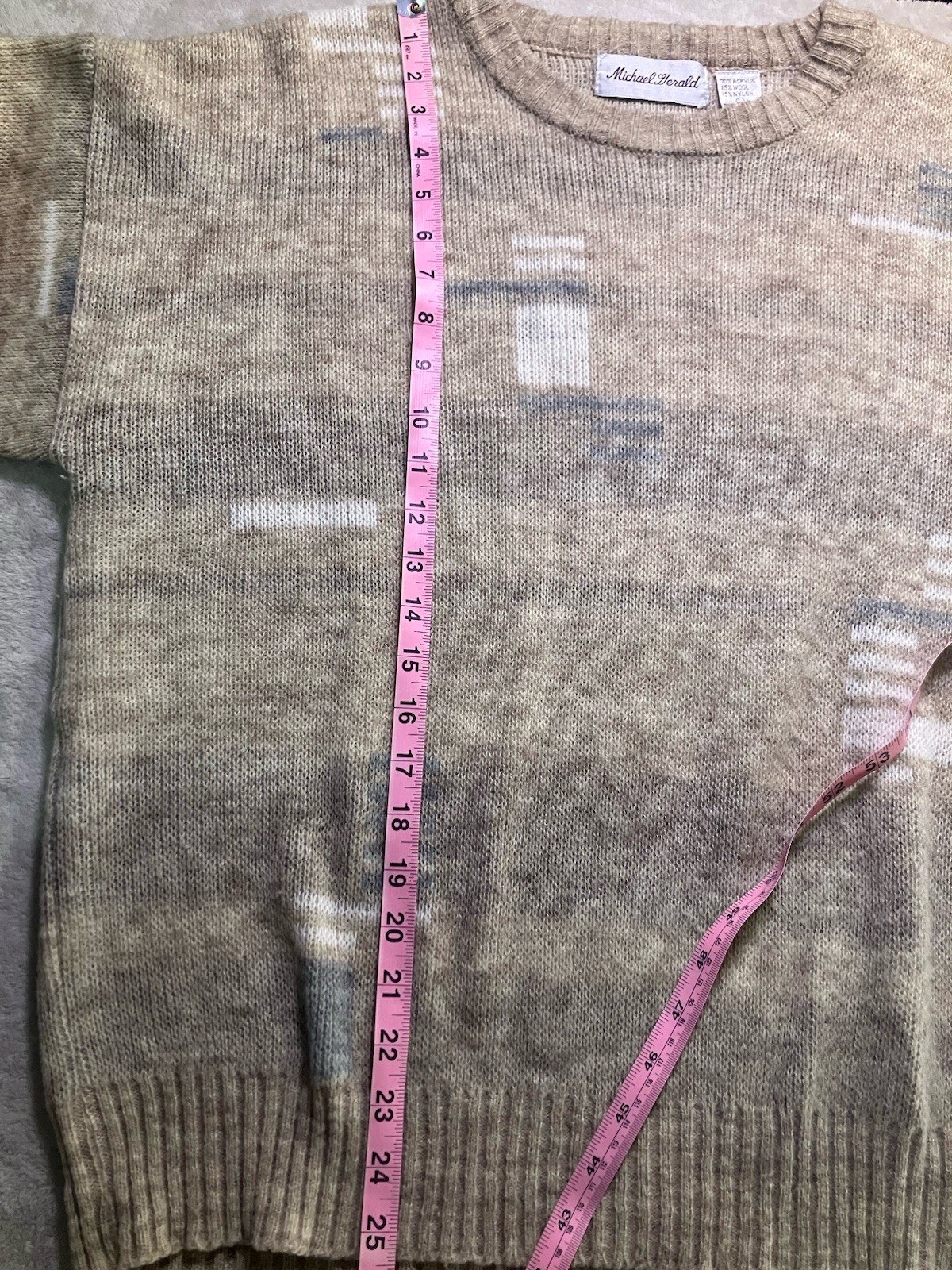 Vintage Michael Gerald Sweater 90s Large, Fall Winter Wear