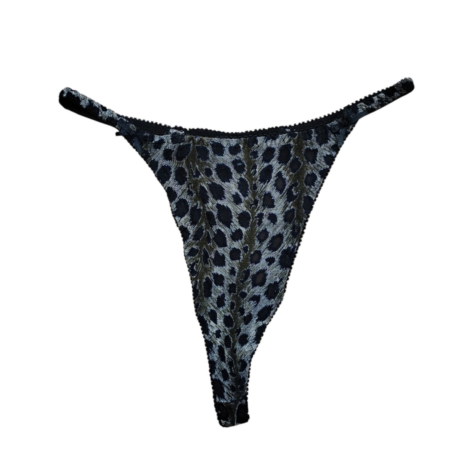 Vtg Sz/5-7 Leopard Animal Print Thong Panties Hong Kong