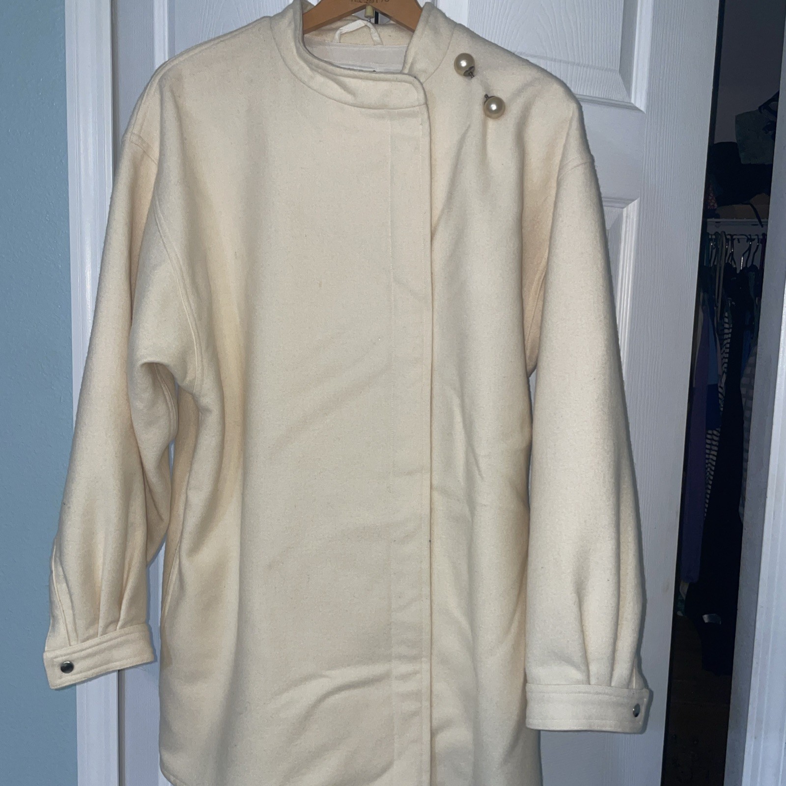 Vintage Vuokko Ivory Coat Made In Finland