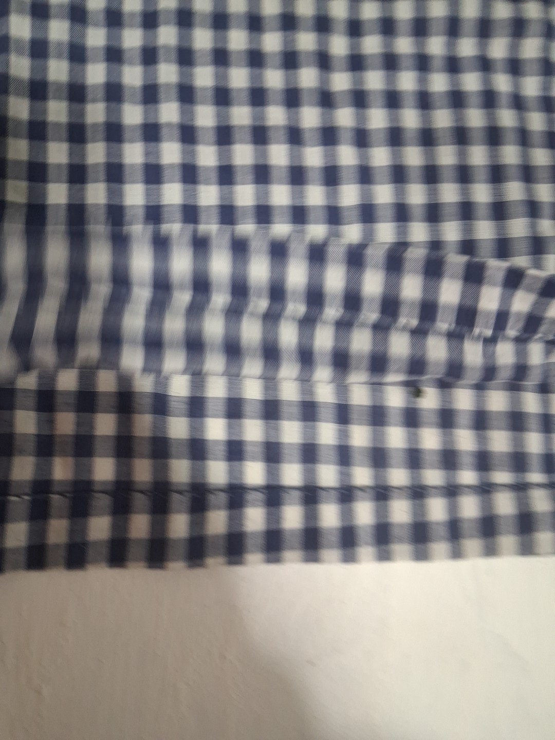 Vtg 60s 70s Handmade Gingham Print Tank Top Scallop Collar XL Cottagecore Granny