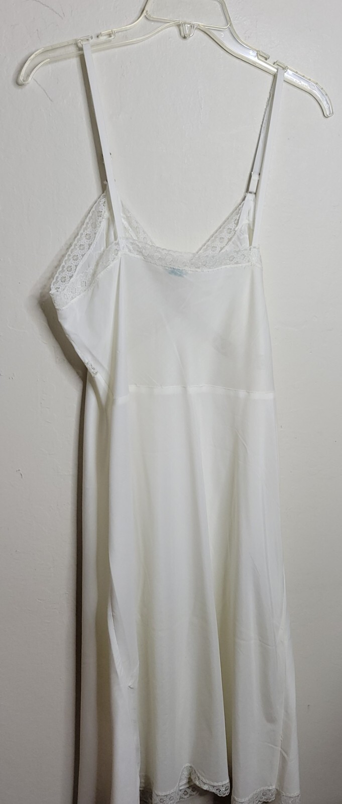 Vintage Lady Lynne Zephyr Baptize Full Slip Size 40 White Union USA Made
