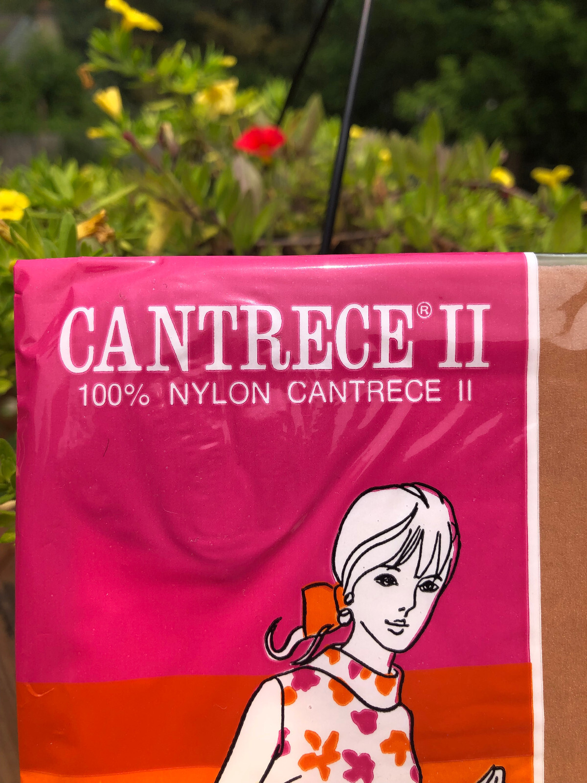 Vintage Cantrece II Panty Hose Thigh Highs Nylons NIP New Solar Beige B 9 1/2 10