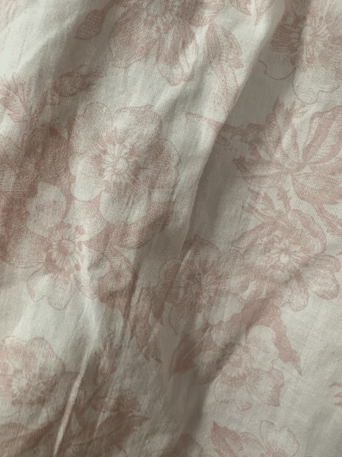 NOS Vtg Jc Penneys Delicates Night Gown Mumu Size Medium Pink Floral 100% Cotton