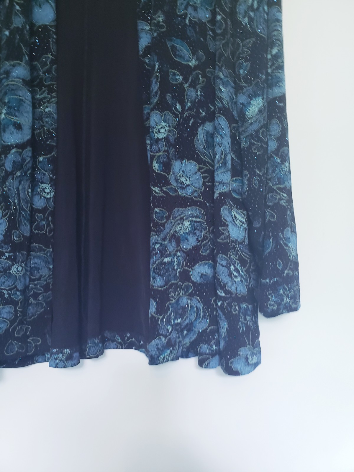 Vtg R&M Richards Womens Petite 18W Swing Jacket Open Front Floral Evening