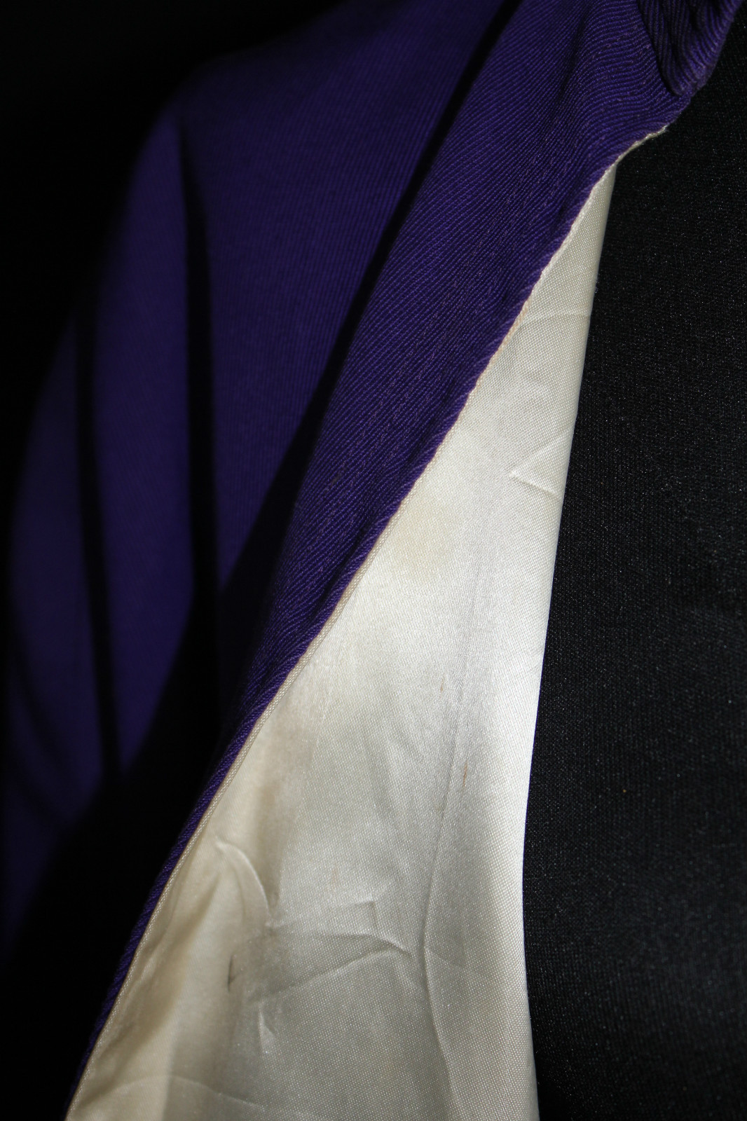 RARE VINTAGE 1950’S PURPLE CHEERLEADER COTTON TWILL CAPE SIZE MEDIUM