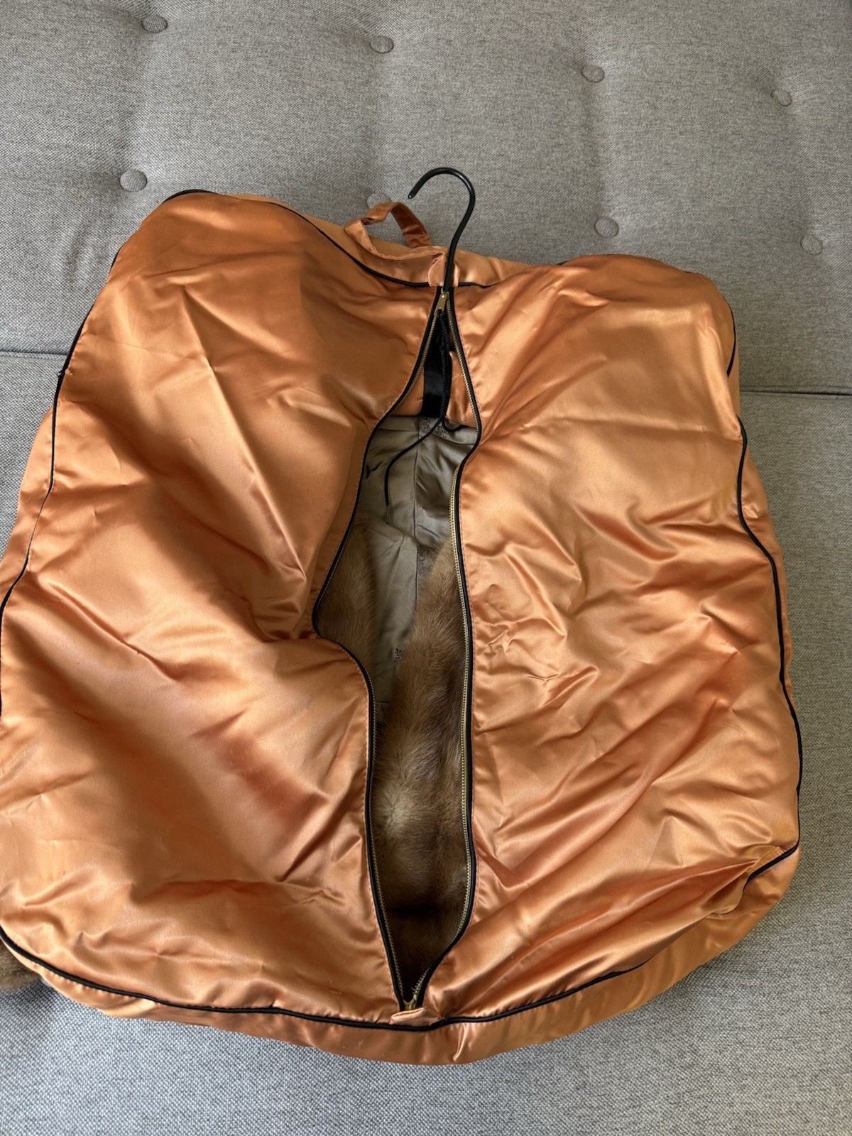 Vintage Mink Fur Stole Bolero Bruno & Joseph Furs Brown Real Fur Mid Century
