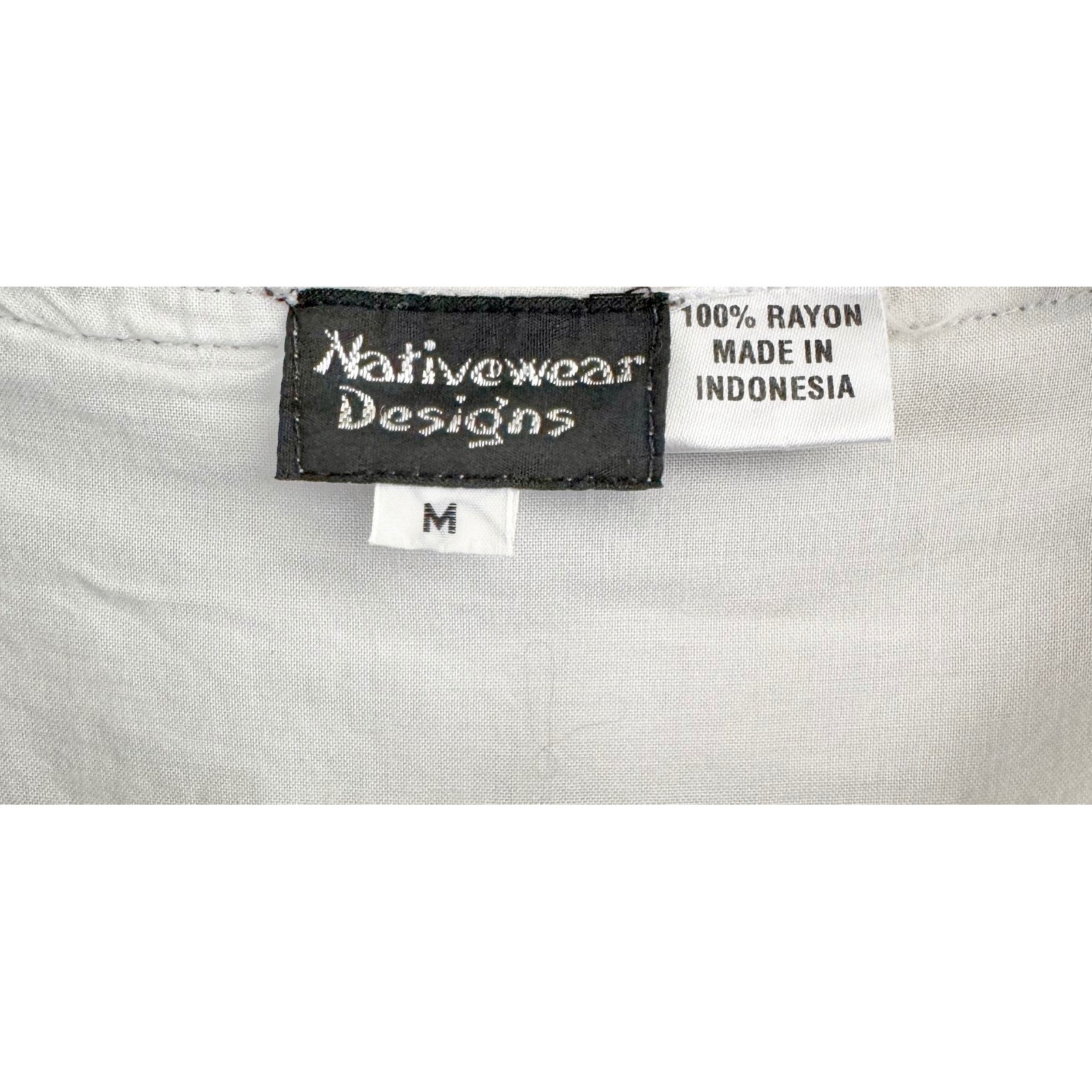 Nativewear Designs Jacket Womens Medium White Black Gold Vintage Toggle Cropped
