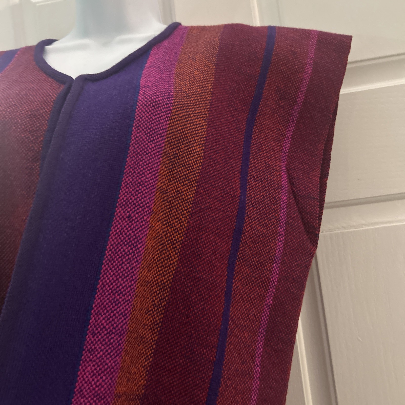 Parrott Fabrics Inc Alice Kagawa Handwoven Open Vest Fringe Santa Fe NM